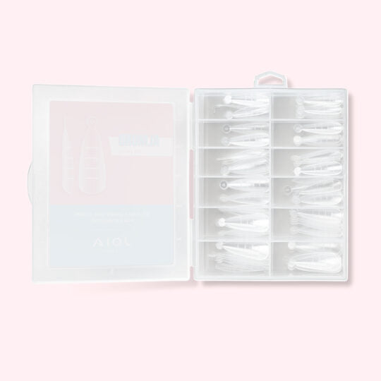 Reusable top molds for extensions JOIA vegan, Almond, 120 pcs.