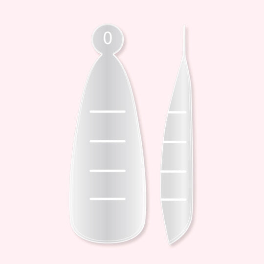 Reusable top molds for extensions JOIA vegan, Almond, 120 pcs.