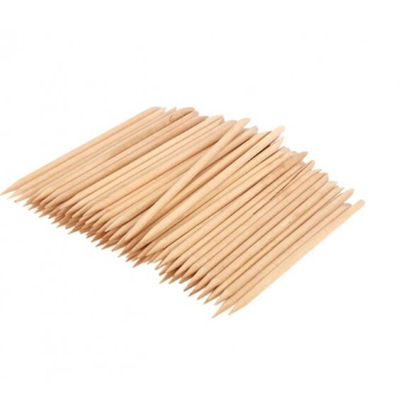 Wooden Manicure & Pedicure Cuticle Pushers 100pcs