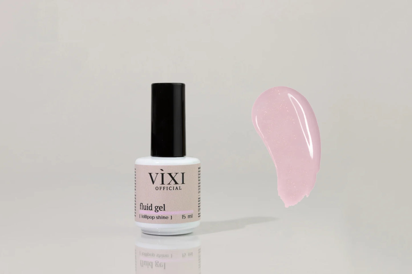 Fluid Gel - LOLLIPOP SHINE (Pink With Golden Glitter)