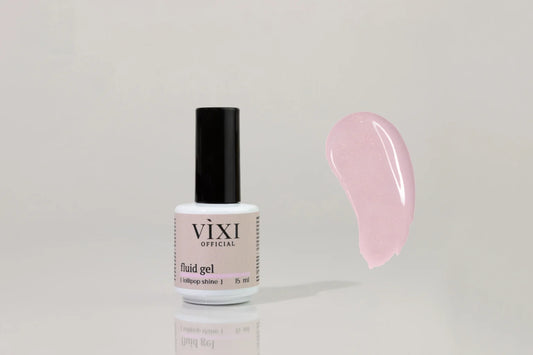 Fluid Gel - LOLLIPOP SHINE (Pink With Golden Glitter)